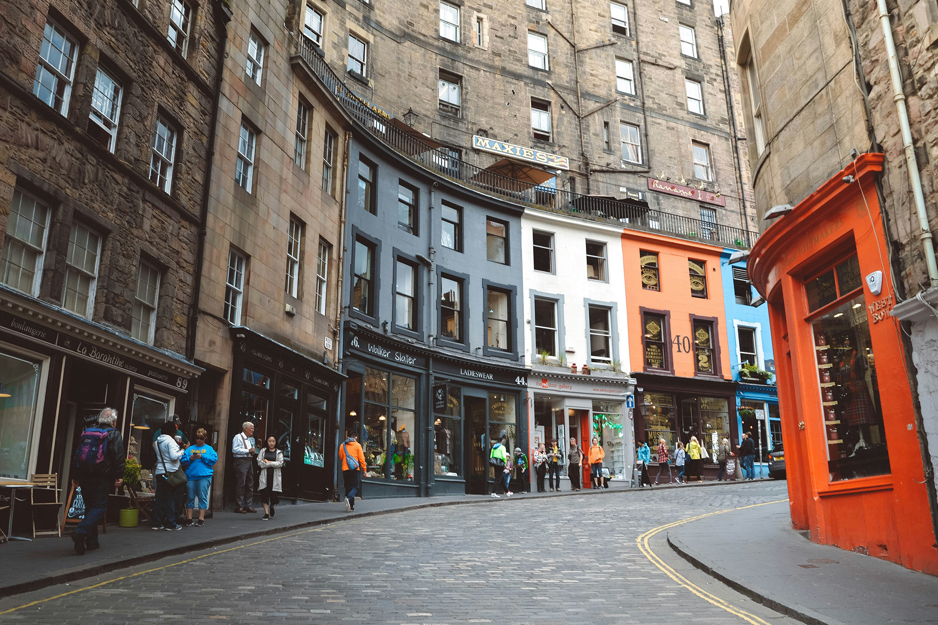 City street architecture